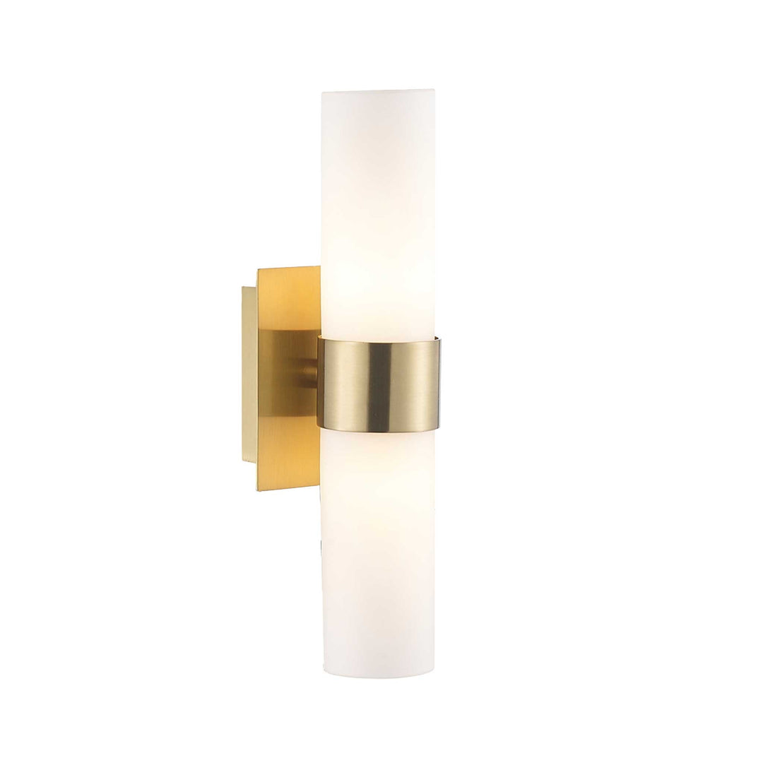 Provincial Collection Wall Sconce - Frosted Glass - Brass Finish - H:25cm - Designer Chandelier Australia