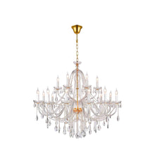Load image into Gallery viewer, Bohemian Brilliance LARGE 18 Arm Two Tier Chandelier - GOLD
