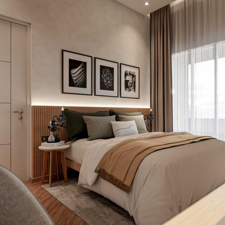 Jet Black Bohemian Wall Sconce - Single Arm