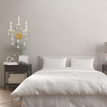 Load image into Gallery viewer, Bohemian Elegance Triple Arm Wall Light Sconce - GOLD
