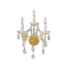 Load image into Gallery viewer, Bohemian Elegance Triple Arm Wall Light Sconce - GOLD
