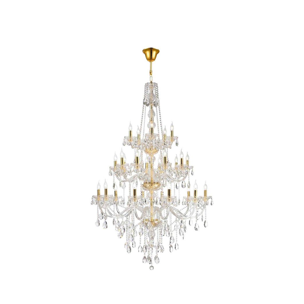 Bohemian Elegance 25 Light Crystal Chandelier- GOLD