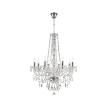 Load image into Gallery viewer, Bohemian Elegance 8 Light Crystal Chandelier - CHROME
