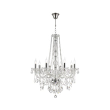 Load image into Gallery viewer, Bohemian Elegance 8 Light Crystal Chandelier - CHROME
