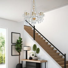 Load image into Gallery viewer, Bohemian Elegance 8 Light Crystal Chandelier- GOLD
