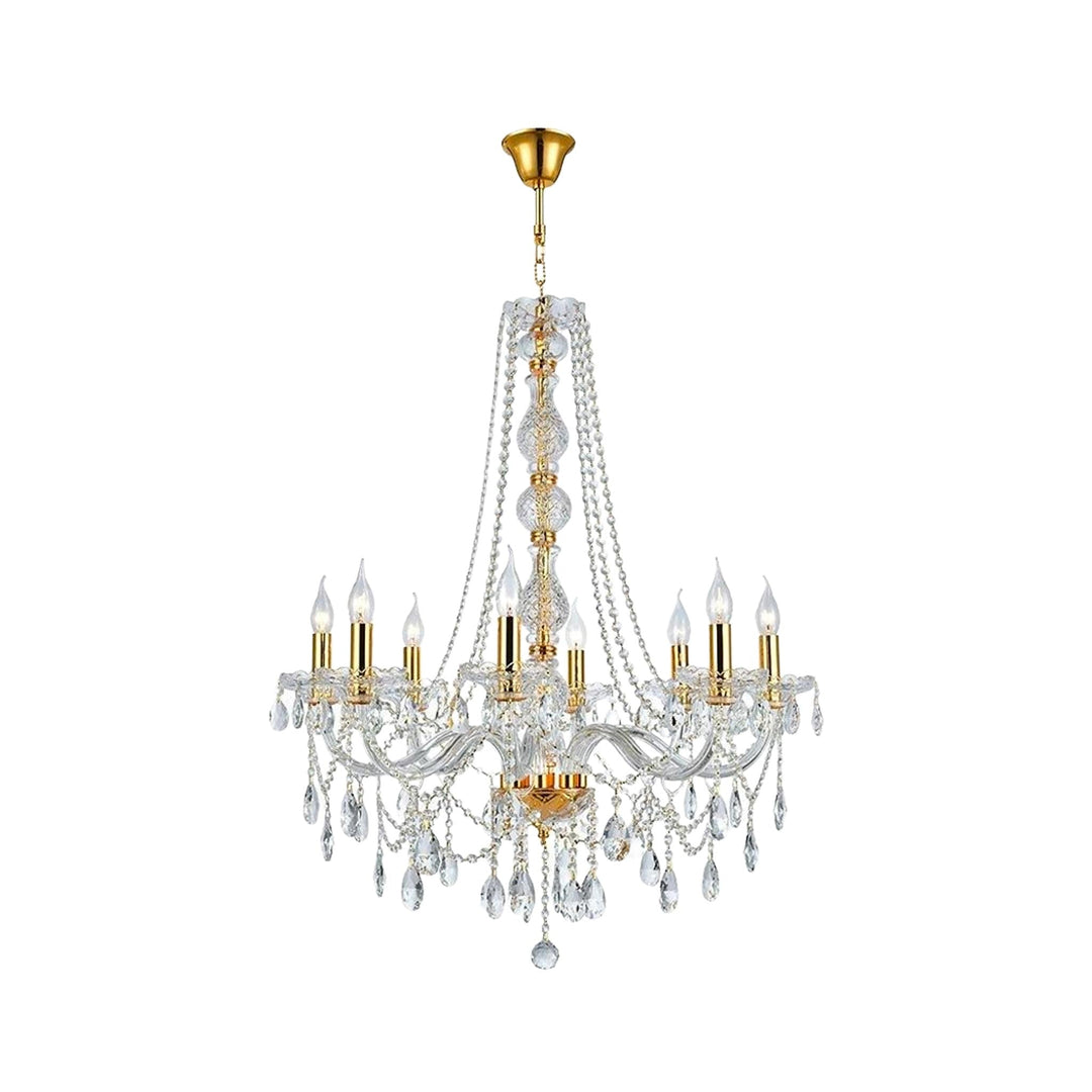 Bohemian Elegance 8 Light Crystal Chandelier- GOLD - Designer Chandelier Australia