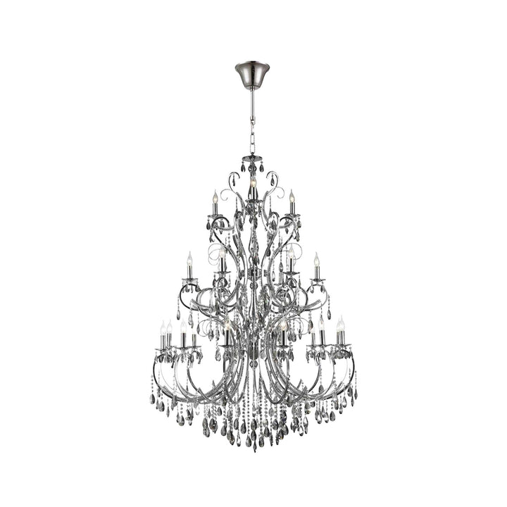Designer Princess 21 Arm Chandelier - Smoke - H:170cm