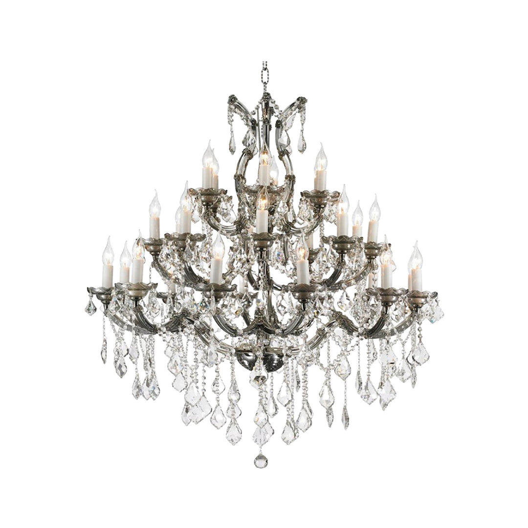 Maria Theresa Crystal Chandelier Grande 28 Light - Smoke - Designer Chandelier Australia