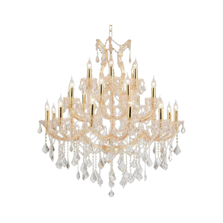 Maria Theresa Crystal Chandelier Grande 28 Light - GOLD - Designer Chandelier Australia