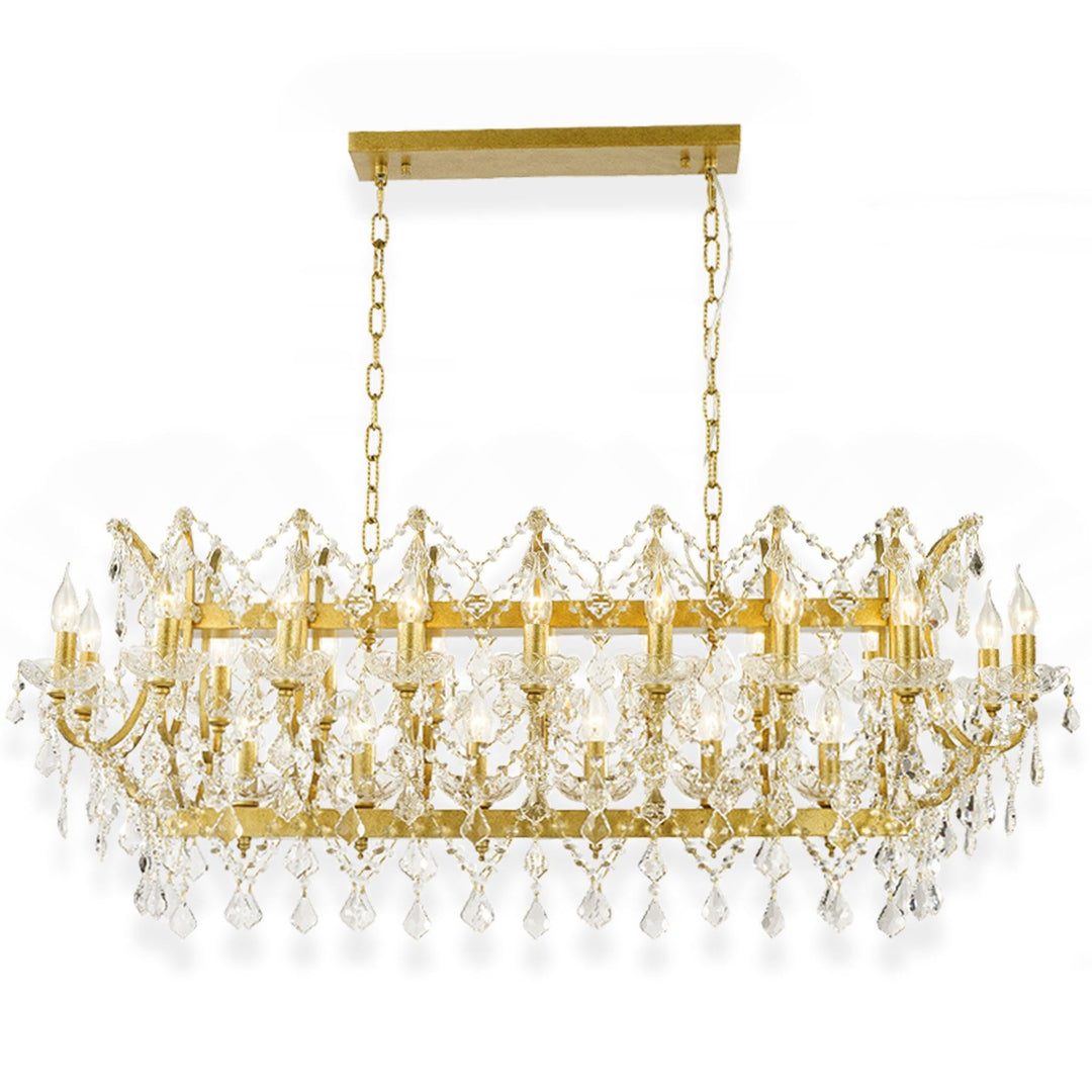Maria Theresa Bar Light - ANTIQUE GOLD - 120cm - Designer Chandelier Australia