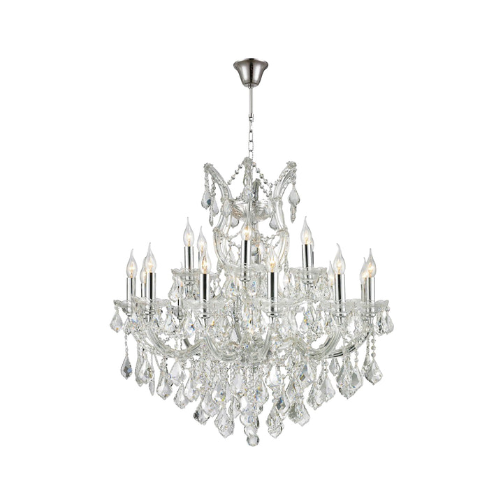 Maria Theresa Crystal Chandelier Grande 19 Light - CHROME - Designer Chandelier Australia