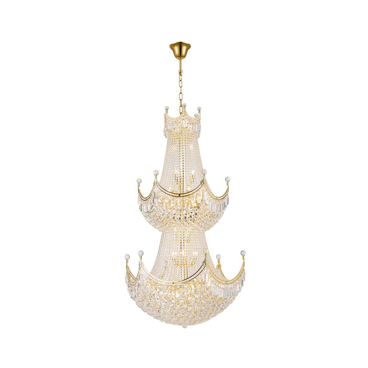 Royal Empire Staircase Basket Chandelier Gold W:90cm