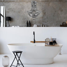 Load image into Gallery viewer, Empress Crystal Basket Chandelier - SMOKE - 5 Light
