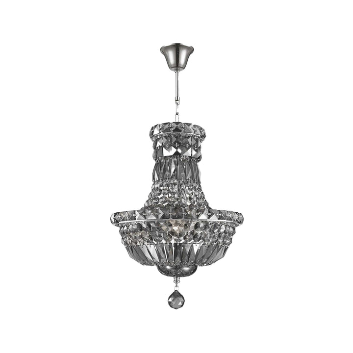 Empress Crystal Basket Chandelier - Smoke - 5 Light