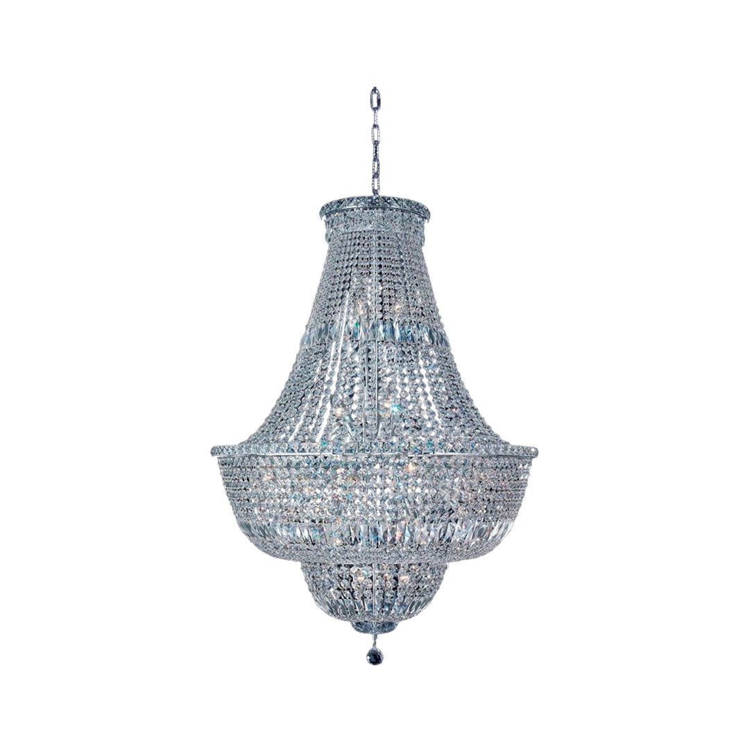 Empress Crystal Basket Chandelier - CHROME - 28 Light - Designer Chandelier Australia