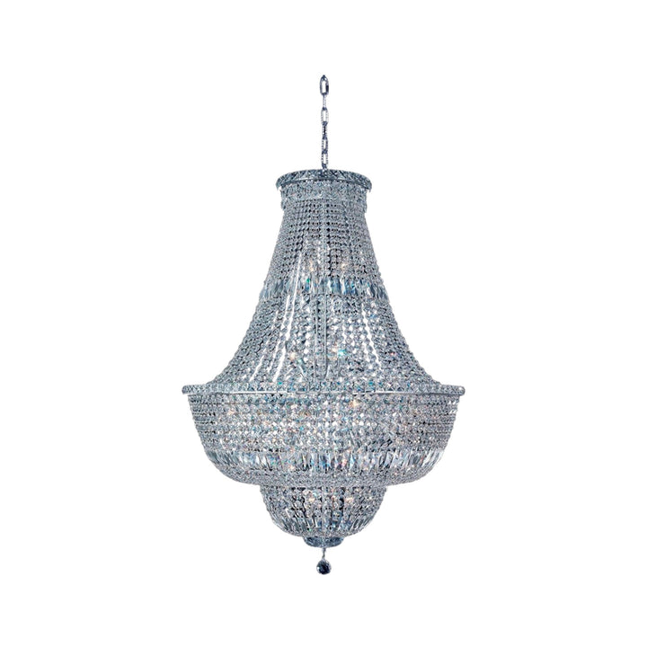 Empress Crystal Basket Chandelier - CHROME - 28 Light - Designer Chandelier Australia