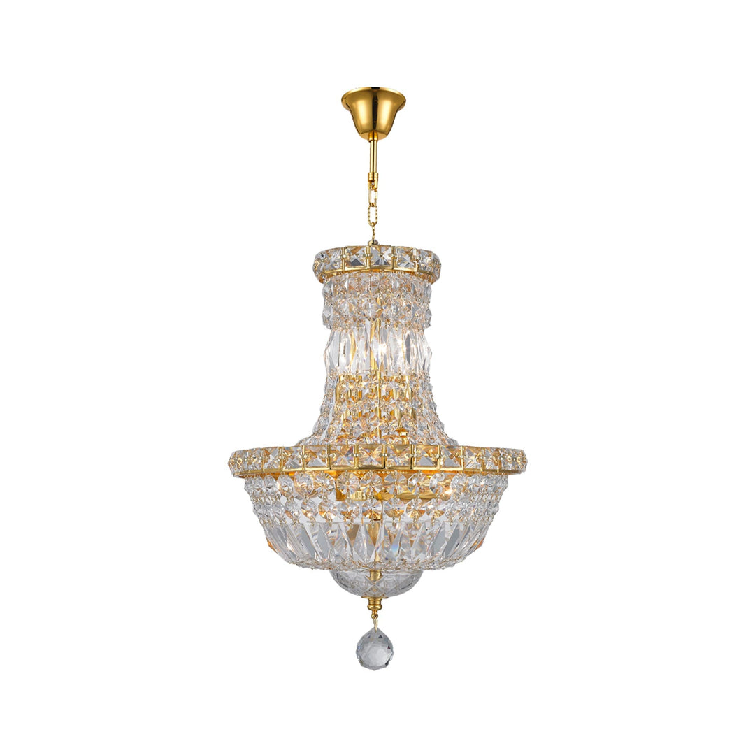 Empress Crystal Basket Chandelier - GOLD - 5 Light - Designer Chandelier Australia