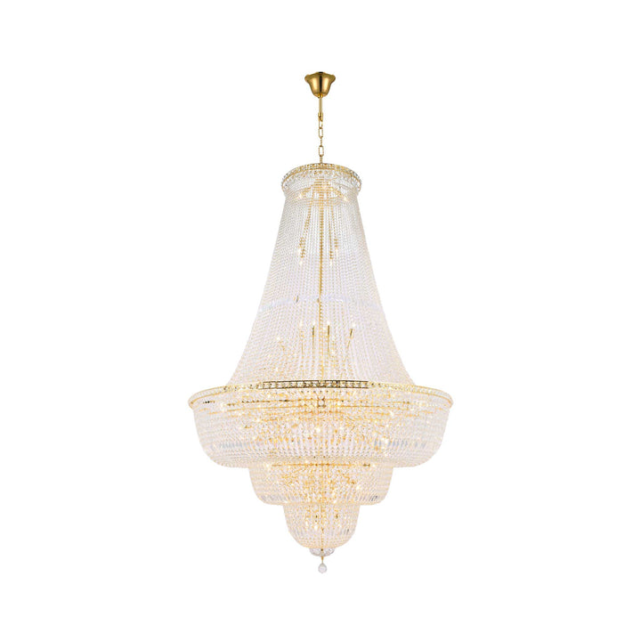 Empress Crystal Basket Chandelier - Gold - Lights: 76