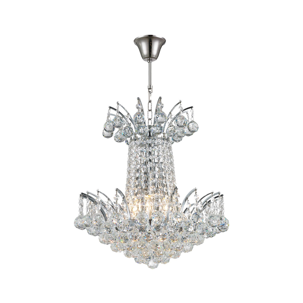 Cascading Empress Chandelier - 4 Light Chrome - W:40cm