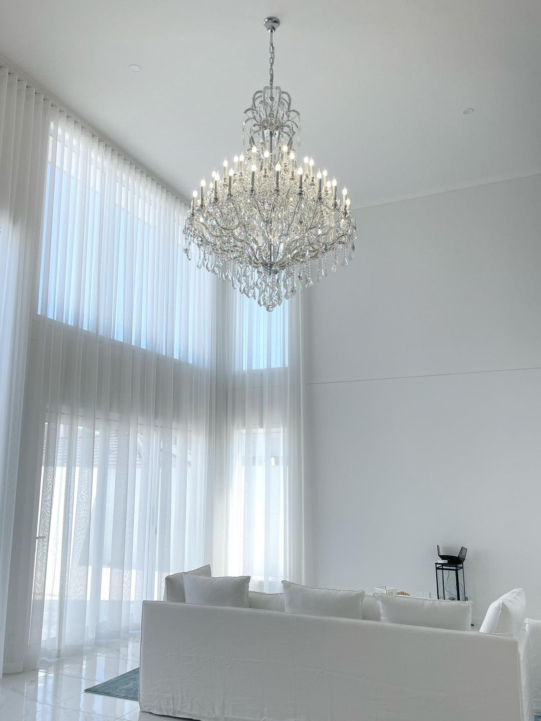 Maria Theresa Crystal Chandelier Royal 48 Light - CHROME - Designer Chandelier Australia