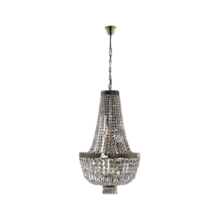 Royal French Basket Chandelier - Antique Bronze - 8 Light - Designer Chandelier Australia
