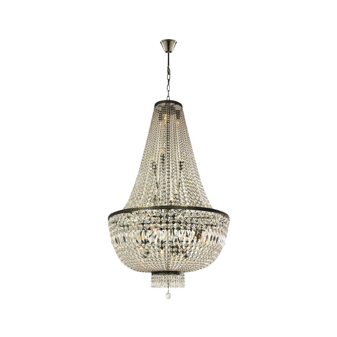 French Basket Chandelier - Antique Bronze - 80cm by 130cm - Designer Chandelier Australia