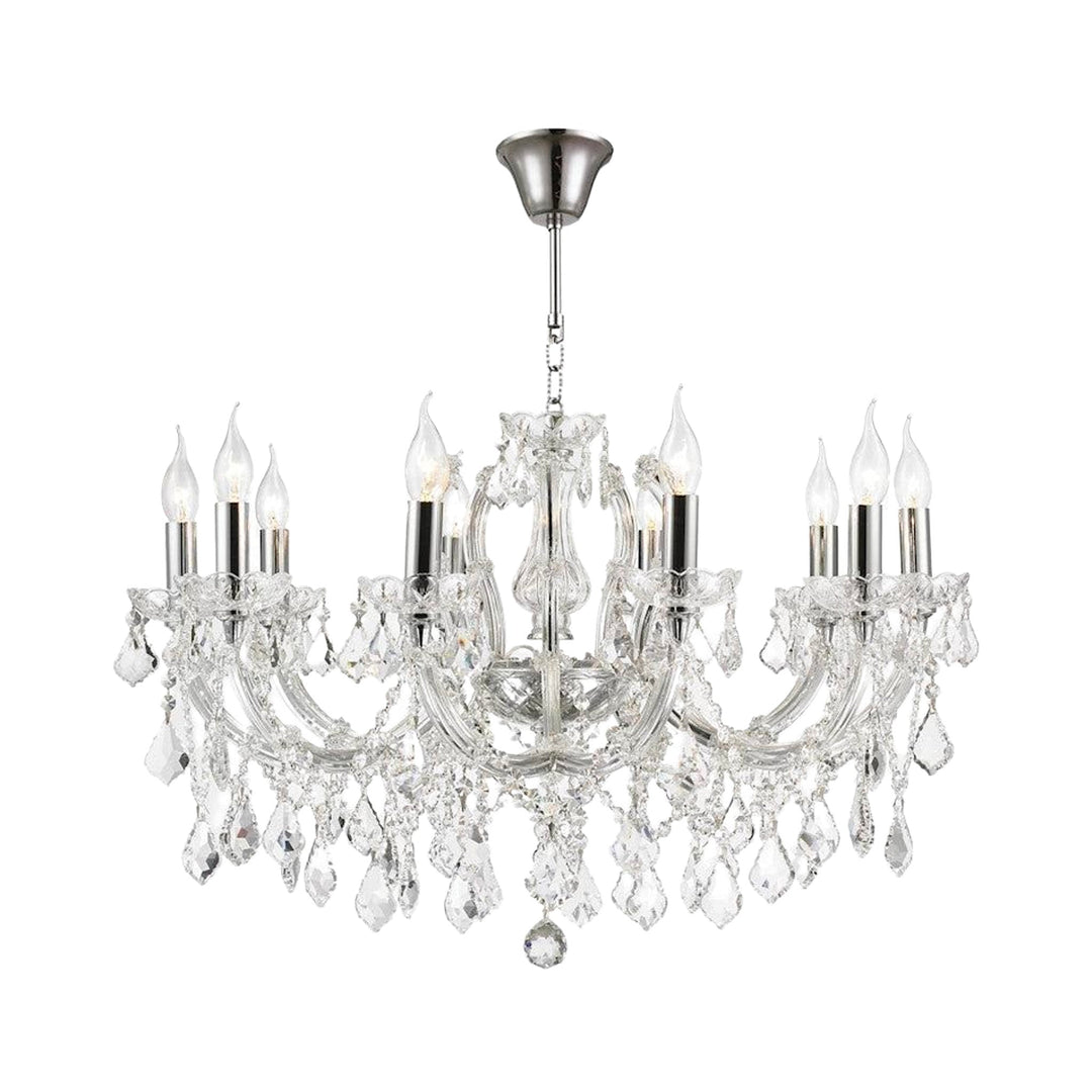 Maria Theresa Crystal Chandelier Grande 10 Light - CHROME - Designer Chandelier Australia