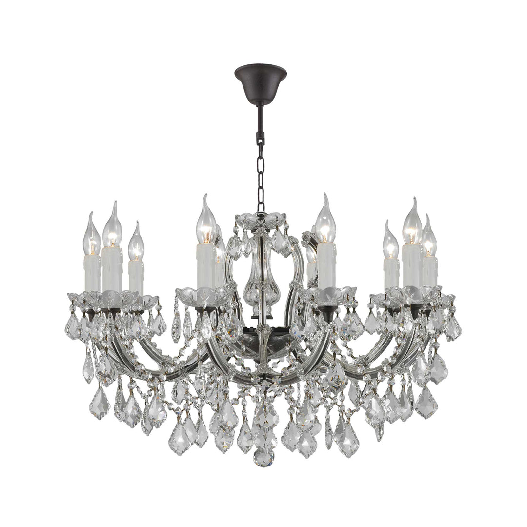 Maria Theresa Crystal Chandelier Grande 10 Light - RUSTIC - Designer Chandelier Australia