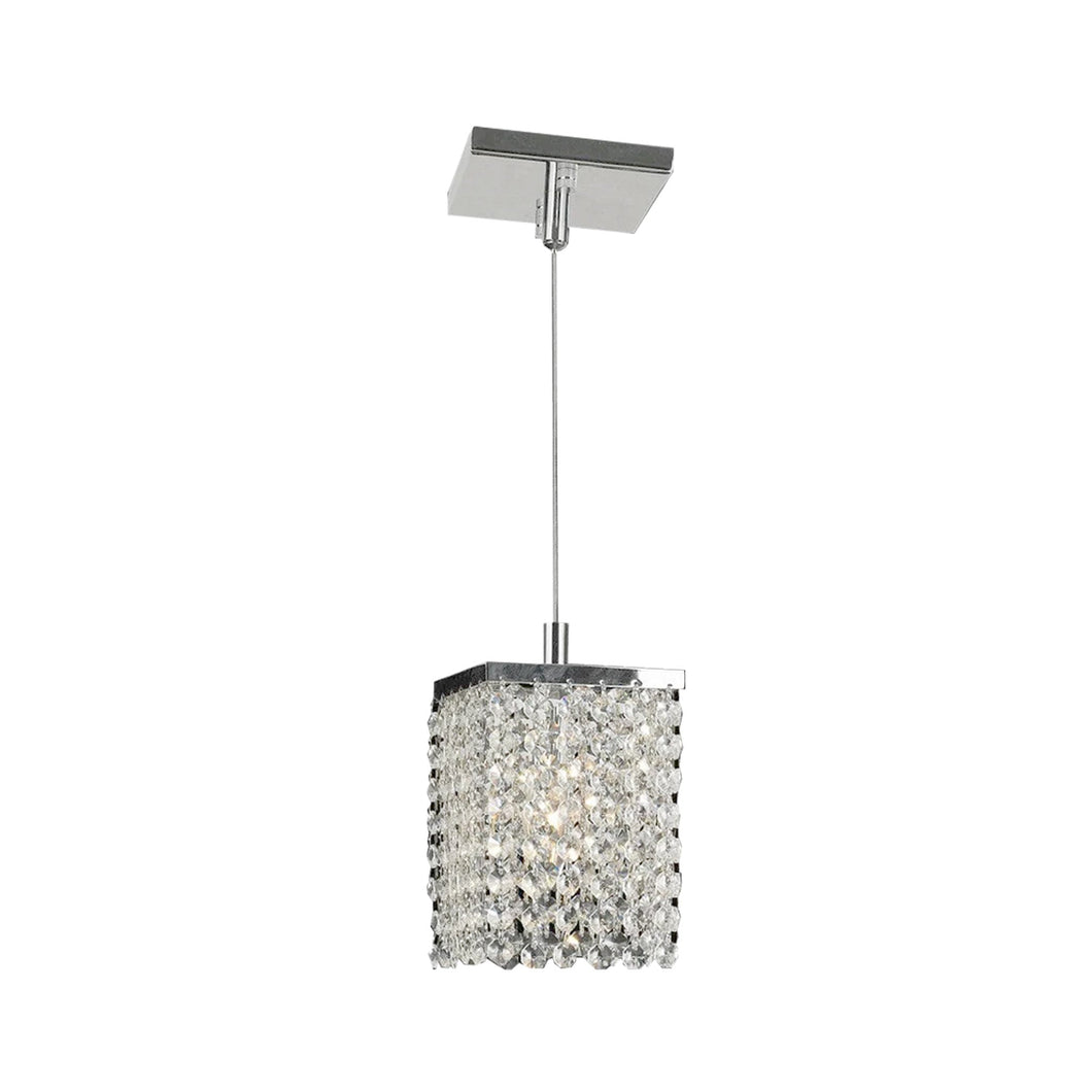 Single Crystalia Pendant Light - Clear Crystal