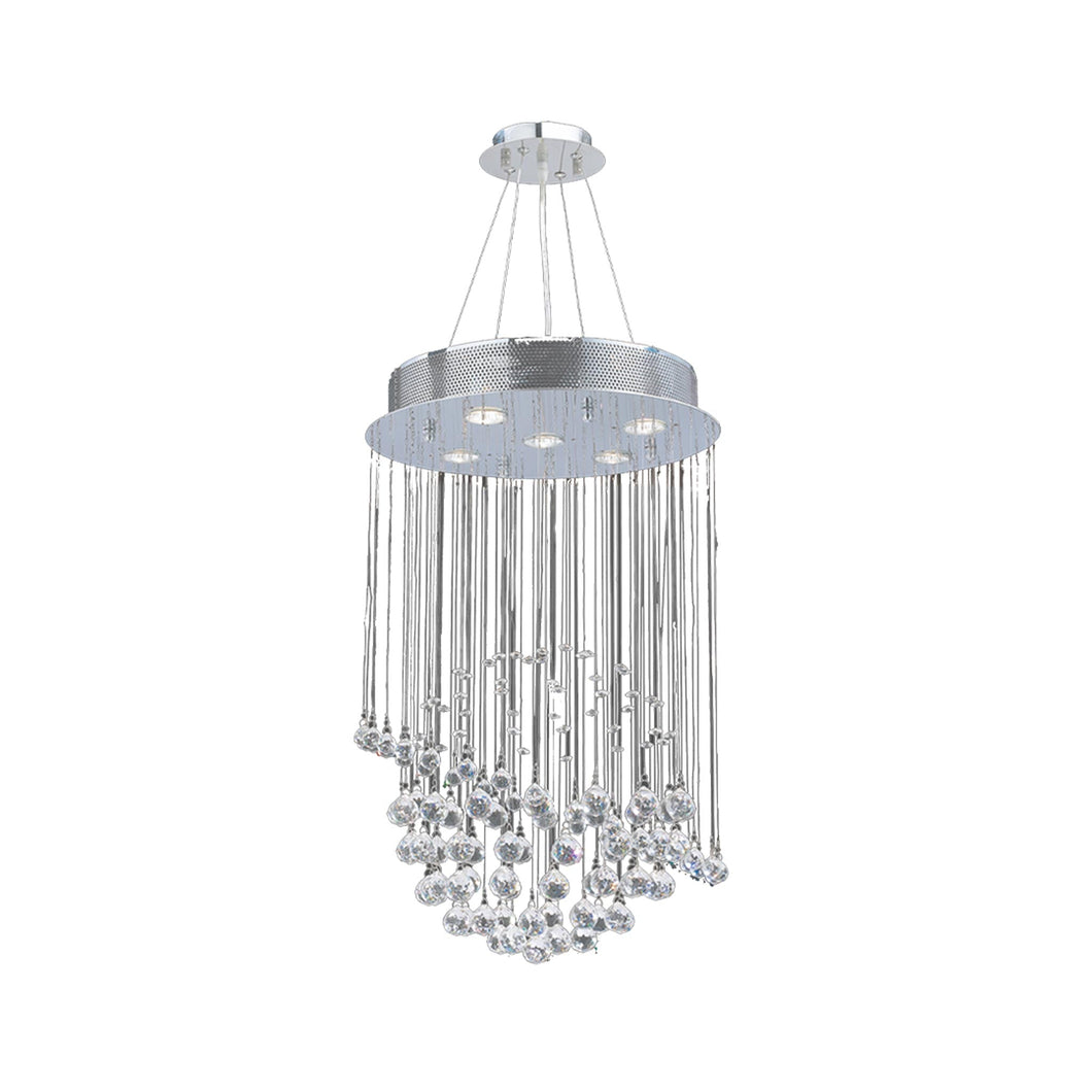 Saturn Ball LED Crystal Chandelier - Width:40 Height:66cm