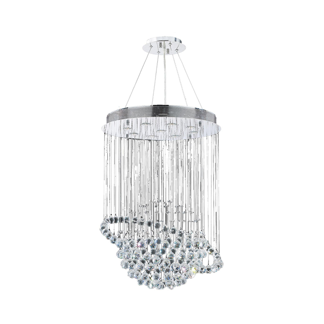 Saturn Ball LED Crystal Chandelier - Width:66 Height:90cm