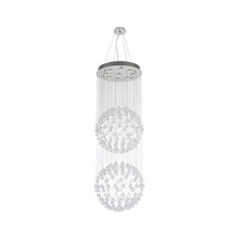 Load image into Gallery viewer, Double Full Ball LED Crystal Chandelier - Width:60cm Height:180cm
