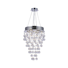 Load image into Gallery viewer, Round Cluster LED Crystal Chandelier - Width:40cm Height:60cm
