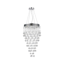 Load image into Gallery viewer, Round Cluster LED Crystal Chandelier - Width:50cm Height:90cm
