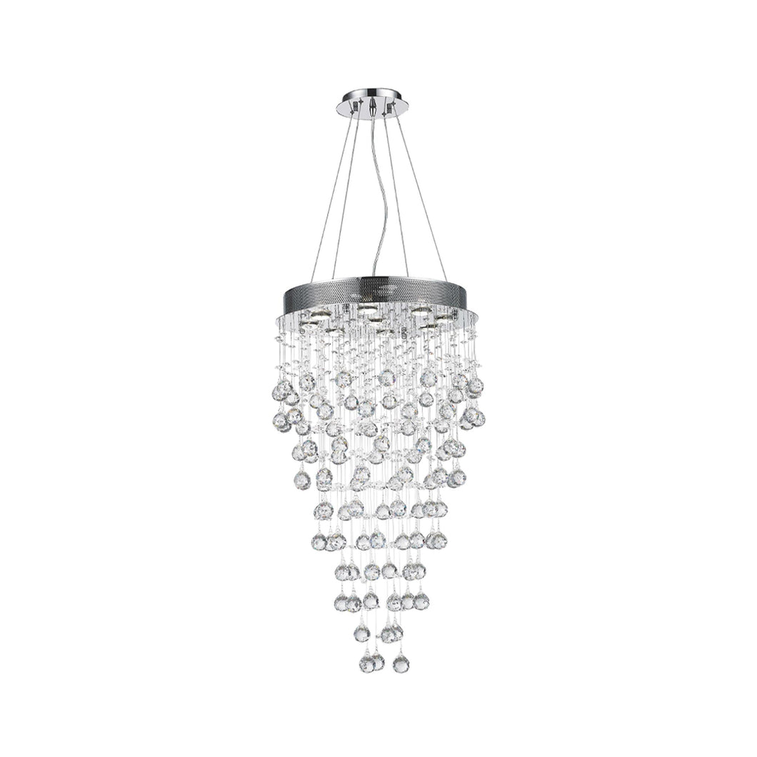 Round Cluster LED Crystal Chandelier - Width:50cm Height:90cm