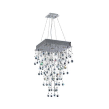 Load image into Gallery viewer, Square Cluster LED Crystal Chandelier - Width:40cm Height:70cm
