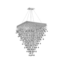 Load image into Gallery viewer, Square Cluster LED Crystal Chandelier - Width:70cm Height:90cm
