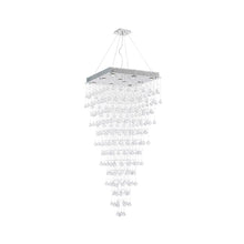 Load image into Gallery viewer, Square Cluster LED Crystal Chandelier - Width:70cm Height:180cm
