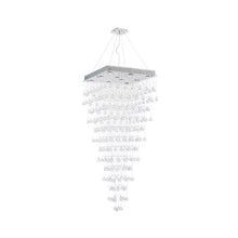 Load image into Gallery viewer, Square Cluster LED Crystal Chandelier - Width:70cm Height:180cm
