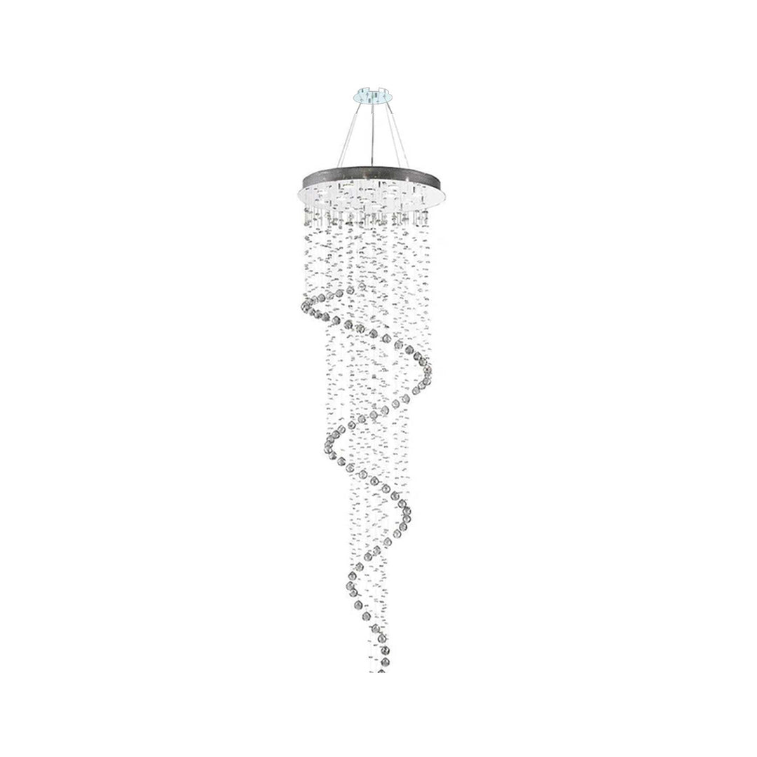 Contemporary Spiral LED Chandelier - SMOKE - W:70cm H:240cm - Designer Chandelier Australia