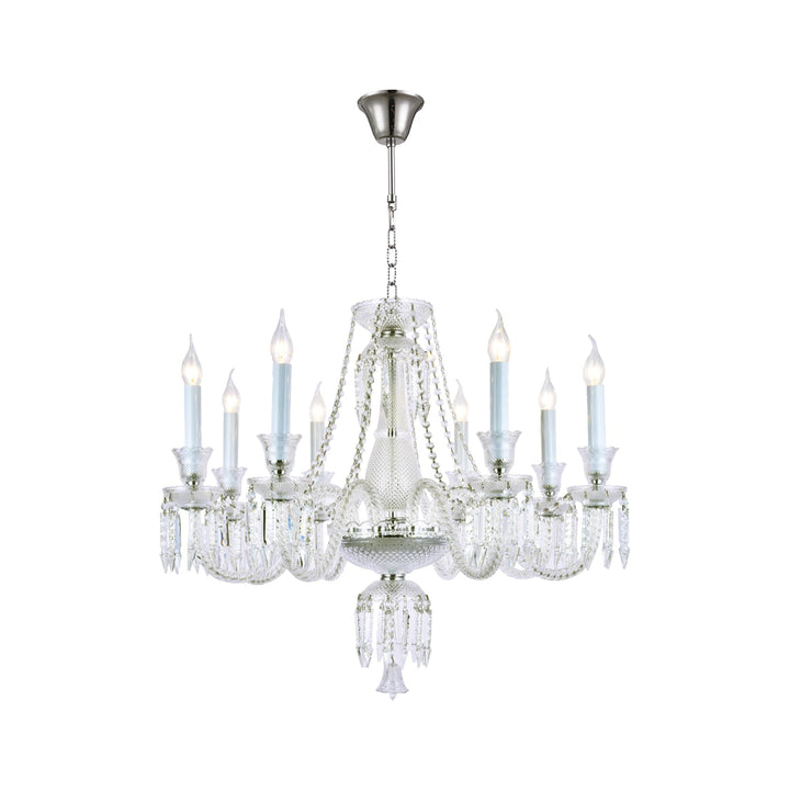 Buckingham Chandelier - 8 Arm - Chrome