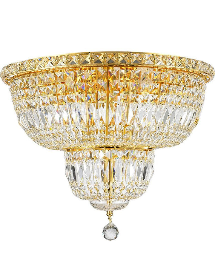 Empress Flush Mount Basket Chandelier - Gold - W:50cm