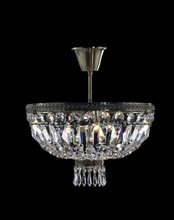 Load image into Gallery viewer, French Basket Semi Flush Mount Chandelier - Antique Bronze - Width: 40cm - Designer Chandelier 

