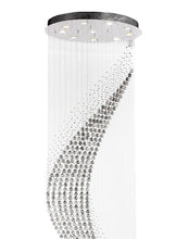 Load image into Gallery viewer, Contemporary Wave LED Chandelier - SMOKE - W:80cm H:260cm
