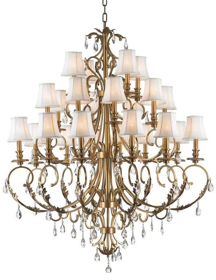 ARIA - Hampton 24 Arm Chandelier - Brass