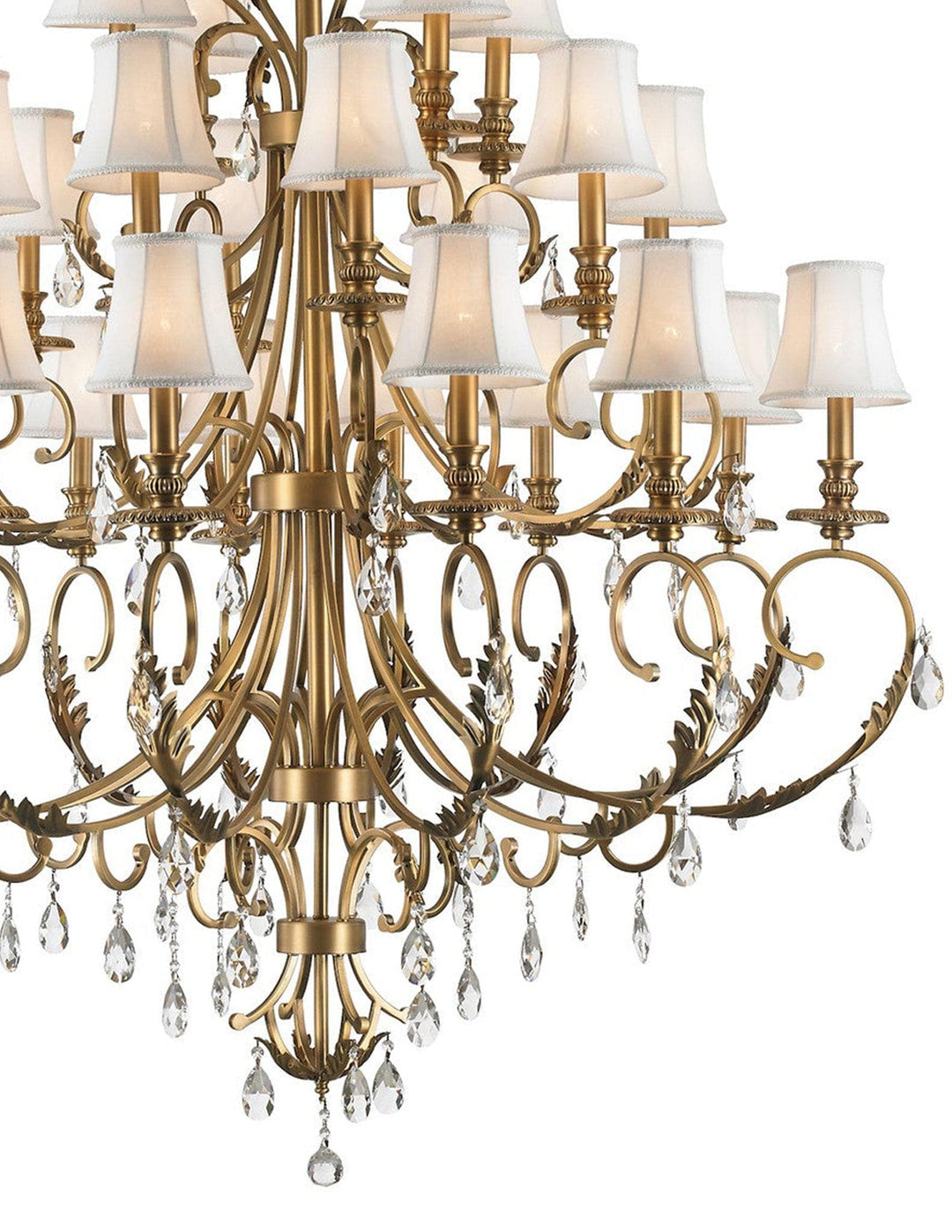 ARIA - Hampton 24 Arm Chandelier - Brass