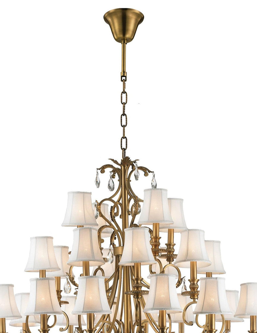 ARIA - Hampton 24 Arm Chandelier - Brass