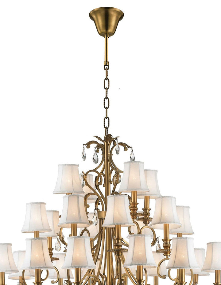 ARIA - Hampton 24 Arm Chandelier - Brass