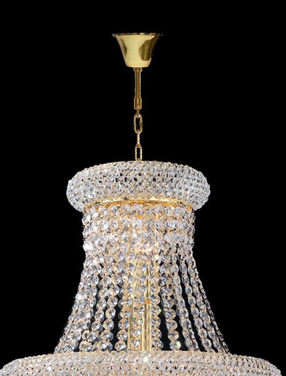 Royal Empress Basket Chandelier - Gold - W:40cm