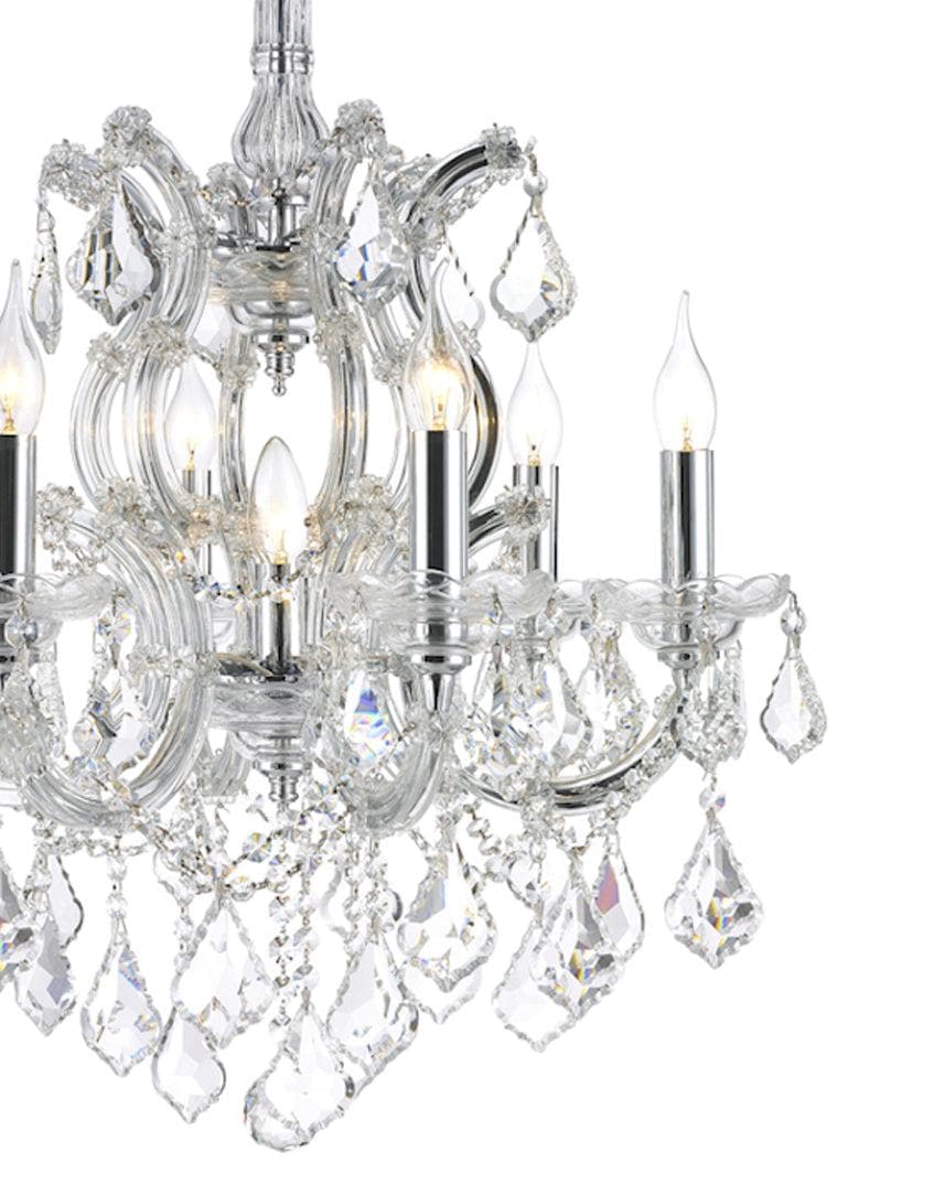 Maria Theresa Crystal Chandelier Grande 7 Light - CHROME - Designer Chandelier Australia